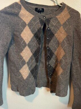 Apt. 9 Women's Grey and Brown Cardigan